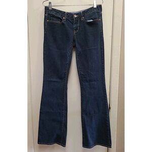 Gap 1969 Jeans Women's 27/4r Blue Curvy Bootcut Dark Wash Stretch Denim‎ Pants